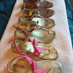 Michael Kors Girls Sandals- Lot of 3 pair